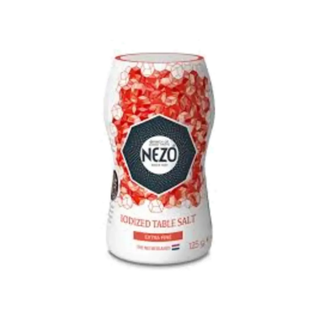 NEZO IODIZED TABLE SALT RED 4X125G