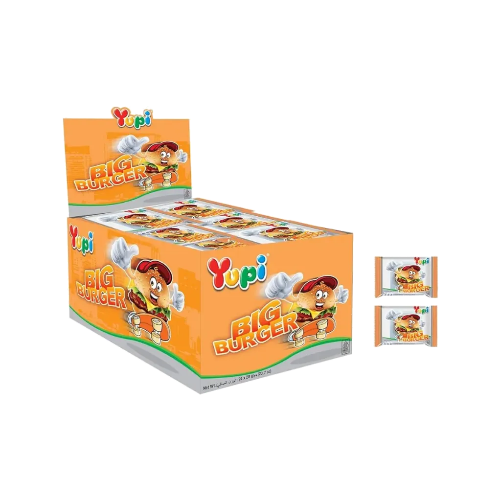 YUPI BIG BURGER 24X28G