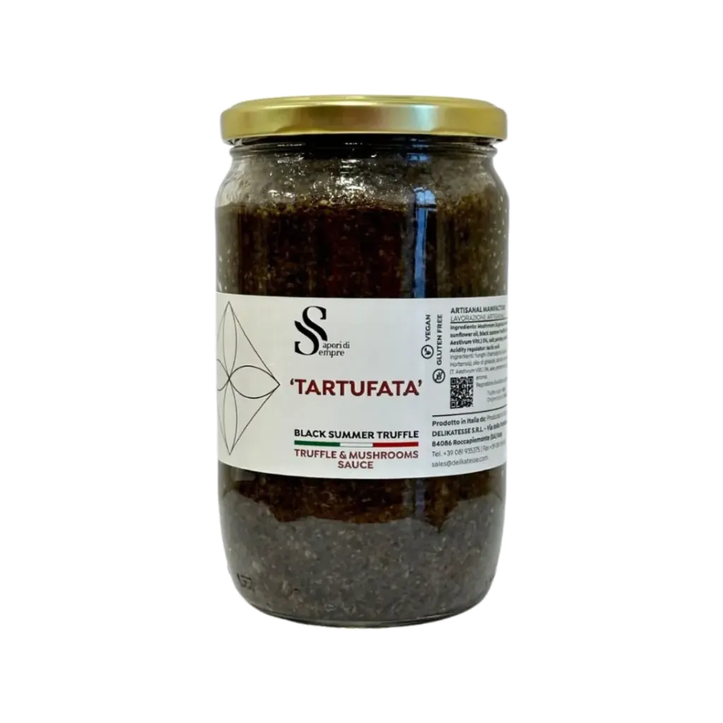 [2071] DELIKATESSE BLACK SUMMER TRUFFLE SAUCE WITH 3% TRUFFLE 680G