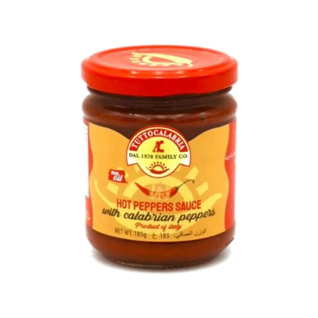 [1753] TUTTOCAL EXTRA HOT PEPPER SAUCE WITH CALABRIAN PEPPERS 185G