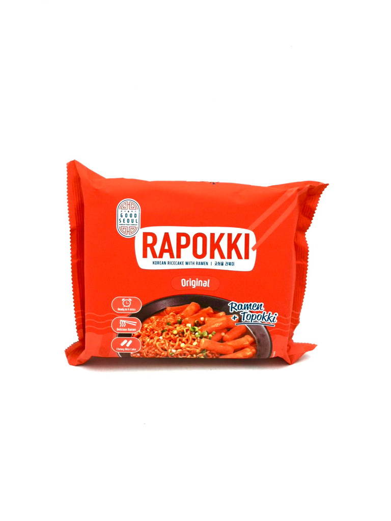 GOOD SEOUL RAPOKKI KOREAN RICE CAKE WITH RAMEN 132G