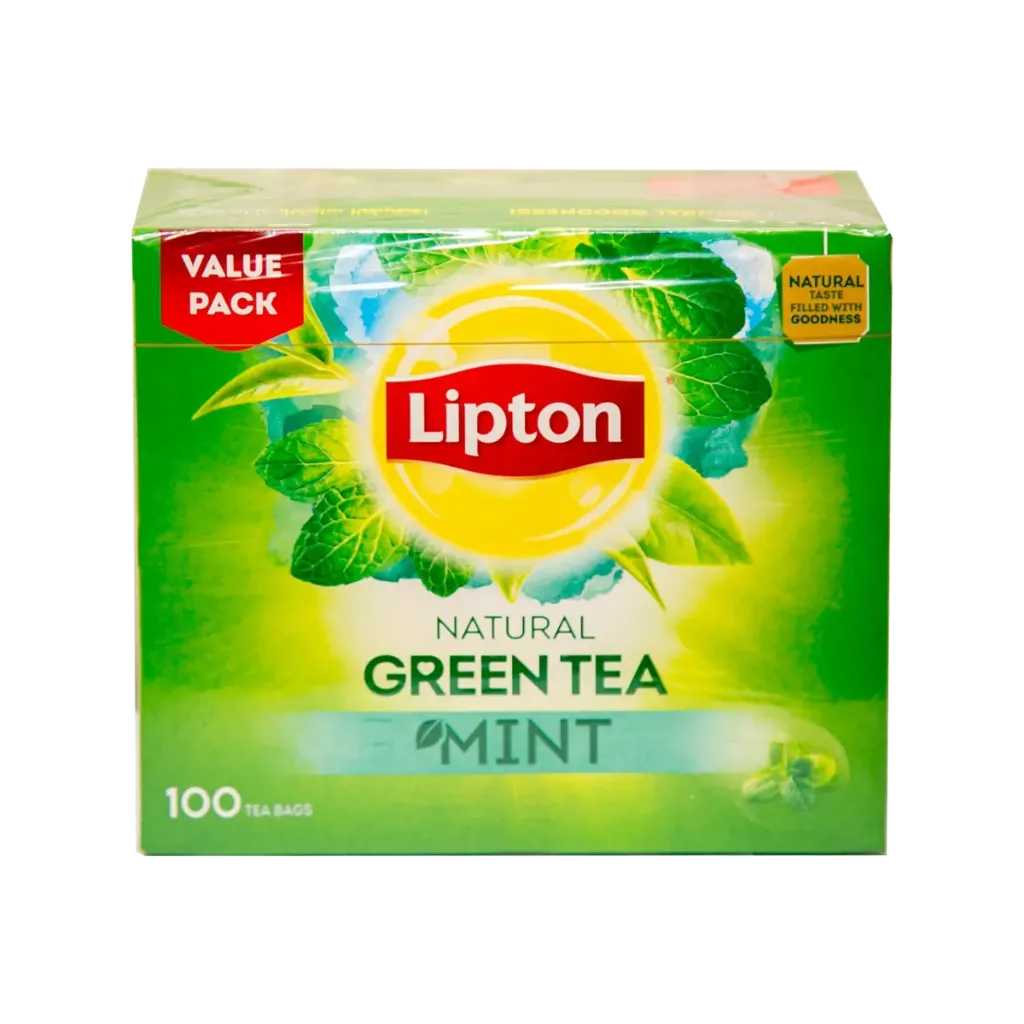 [107340] LIPTON GREEN TEA MINT 100TBX1.3G