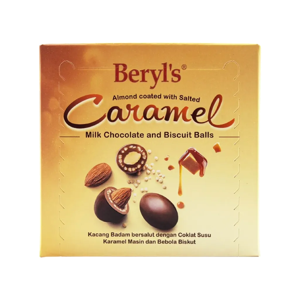 BERYL'S ALMOND COATED WITH SALTED CARAMEL 60G