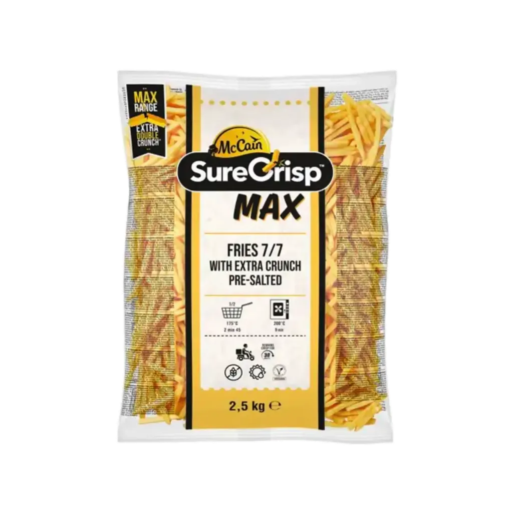 [44626] MCCAIN SURE CRISP MAX 7X7MM SKIN OFF-MCCN 2.5KG