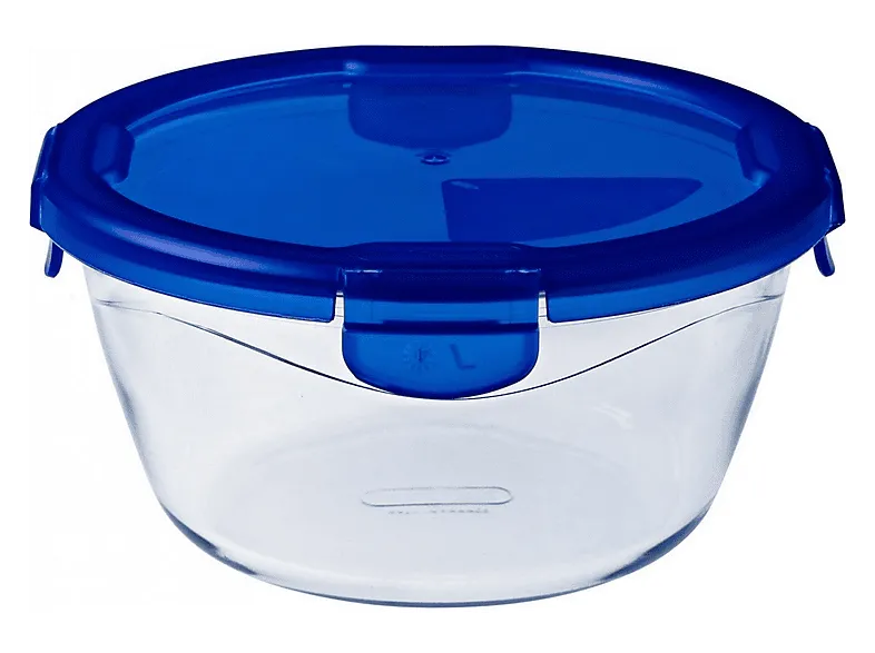 PYREX COOK & GO ROUND W/ LEAKPROOF LID 1.6L - 20*9CM