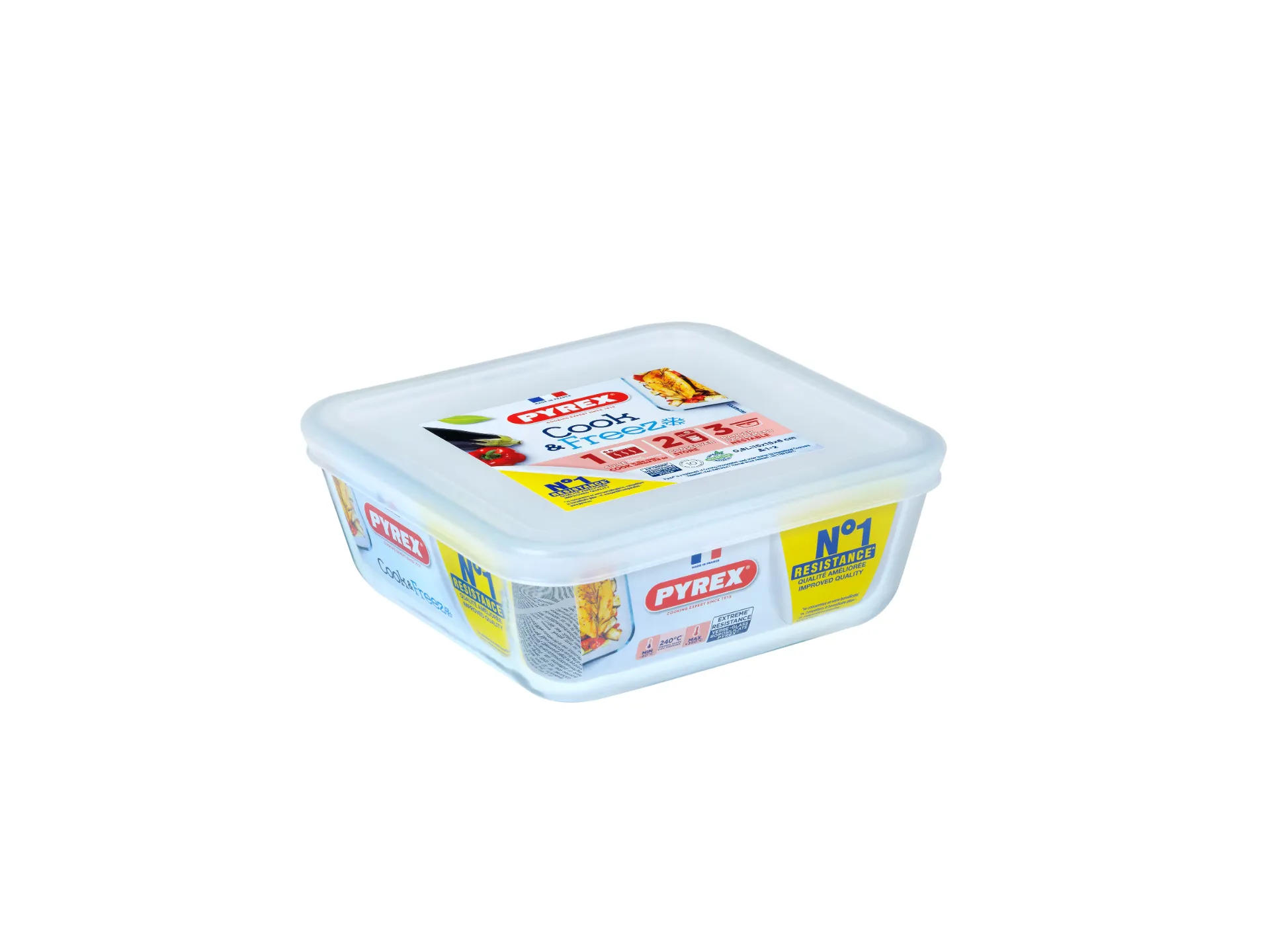 [PYR-0287] PYREX COOK & FREEZE STORAGE DISH SQUARE 800ML