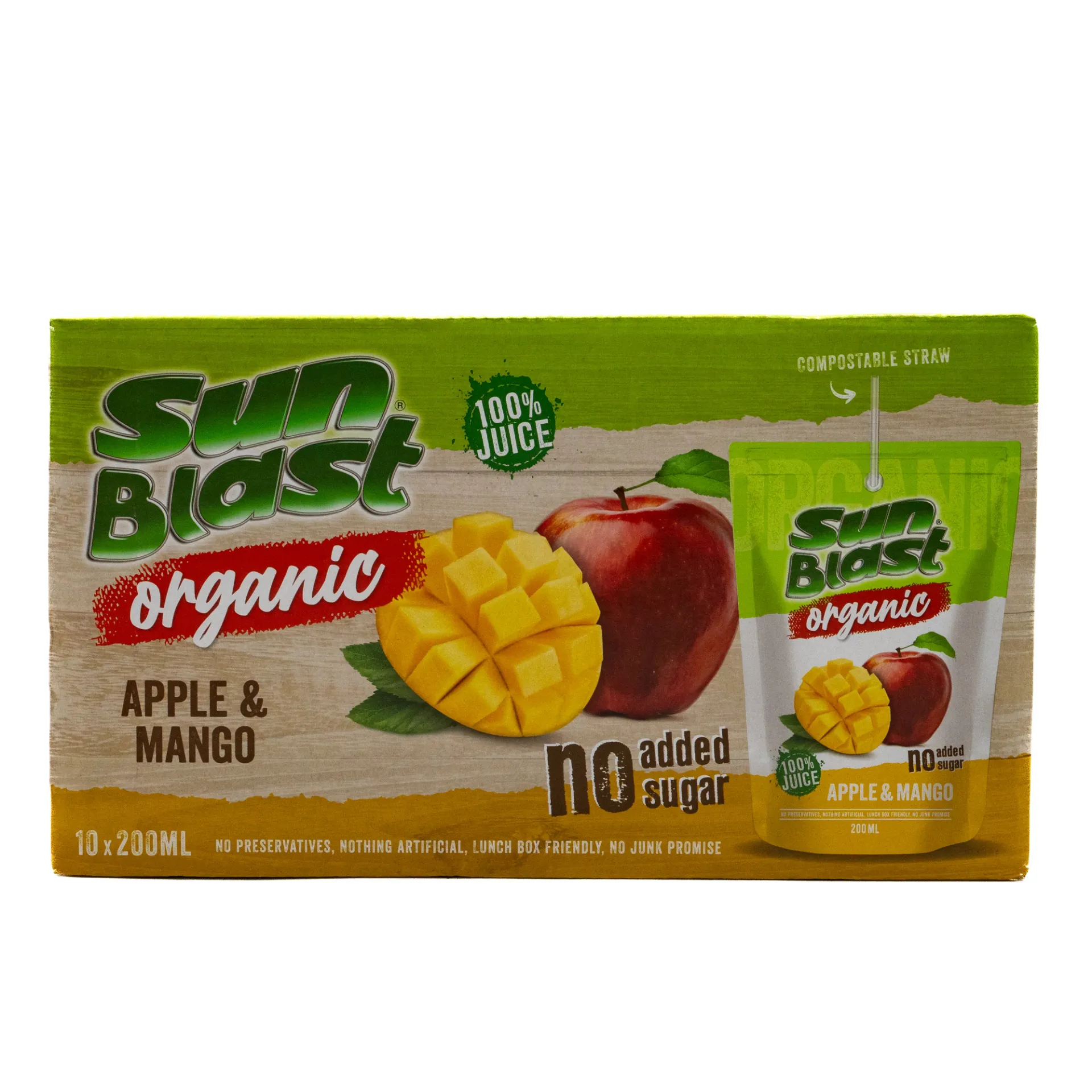 SUN BLAST ORGANIC JUICE DRINK 10X200ML