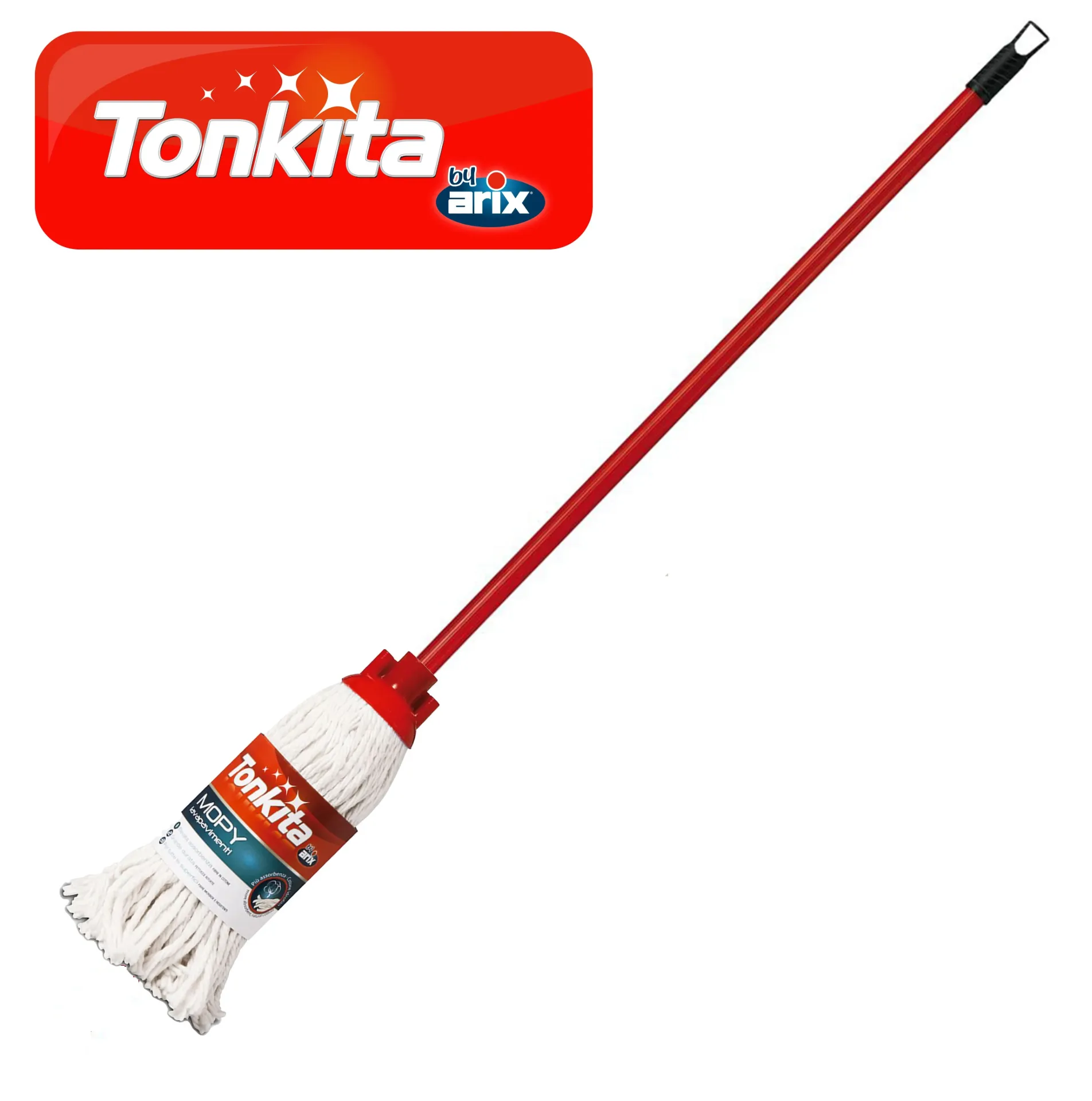 [TK63668] TONKITA MOPI COTTON MOP STR W/ STICK