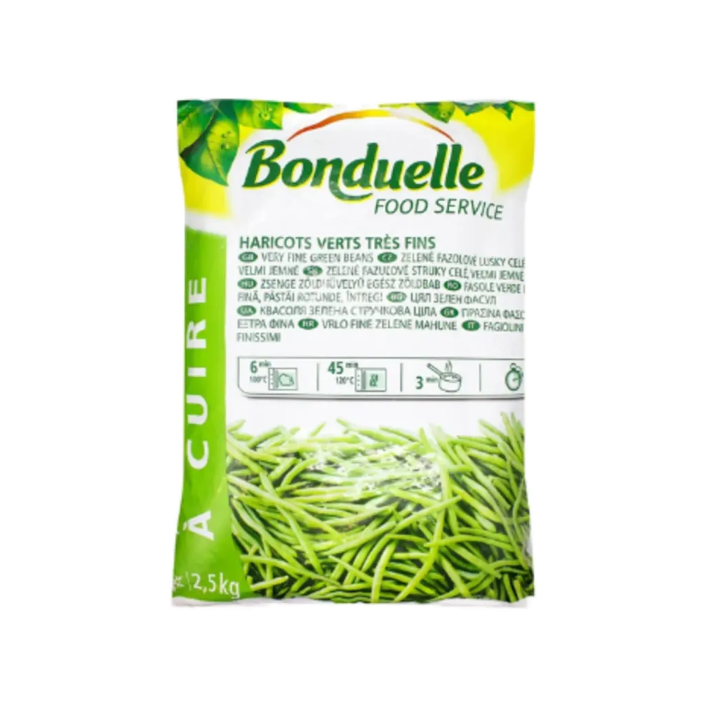 BONDULLE WHOLE GREEN BEANS FINE FROZEN 2.5KG