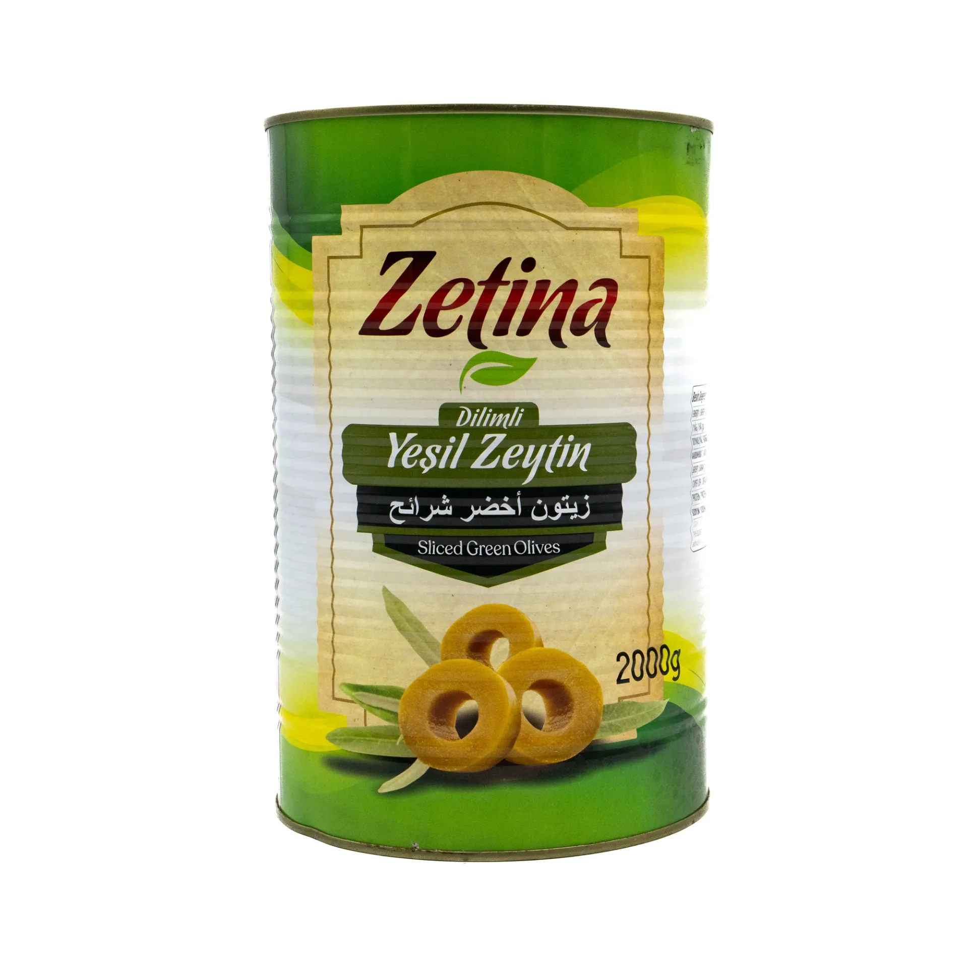 ZETINA GREEN OLIVES 2KG