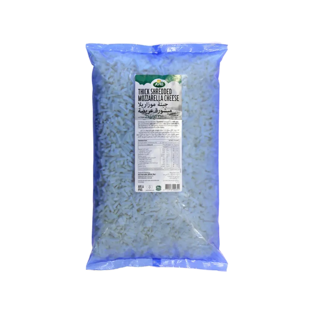 [28929] ARLA THICK SHREDDED MOZZARELLA CHEESE 2KG