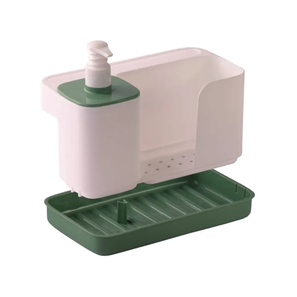 [SNP-0035] SNIPS TIDY UP SINK ORGANIZER WHITE/GREEN