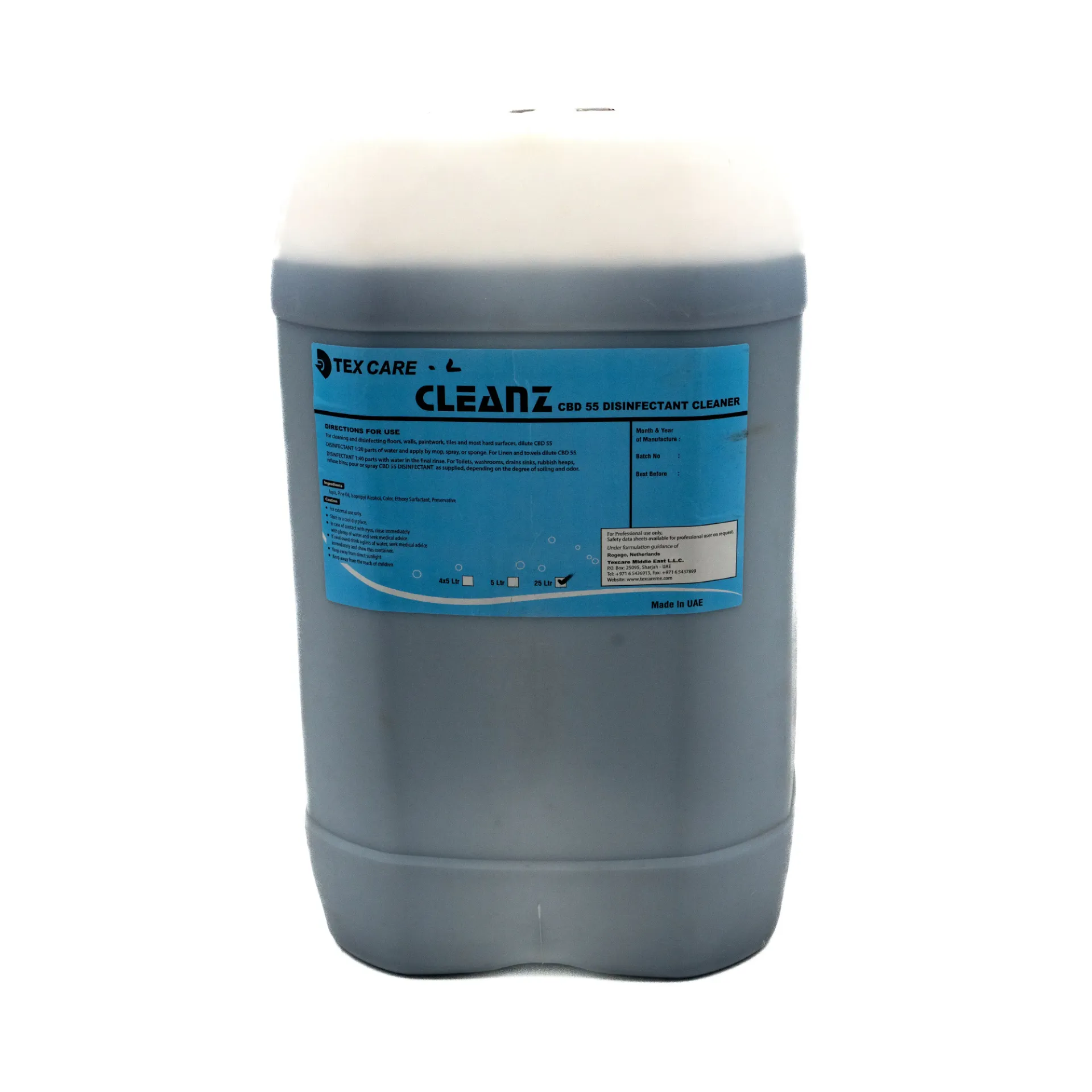 CLEANZ CBD55 DISINFECTANT FLOOR CLEANER 25L FLORAL/LAV