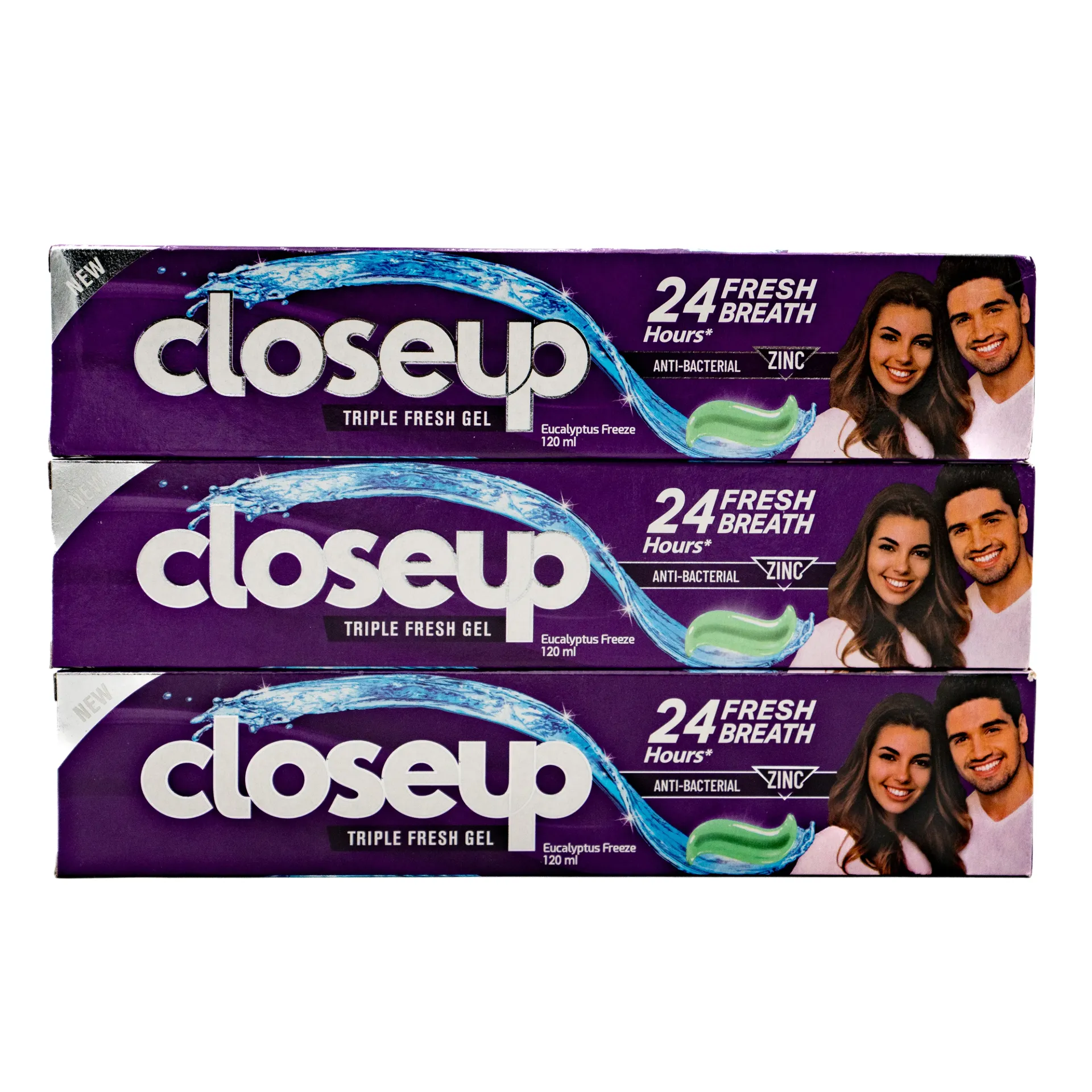 CLOSE UP TOOTH PASTE EUCALYPTUS 3X120ML