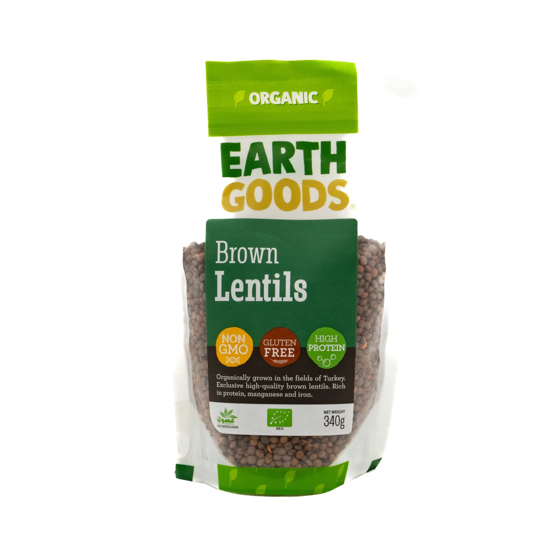 EG ORGANIC LENTILS 340G