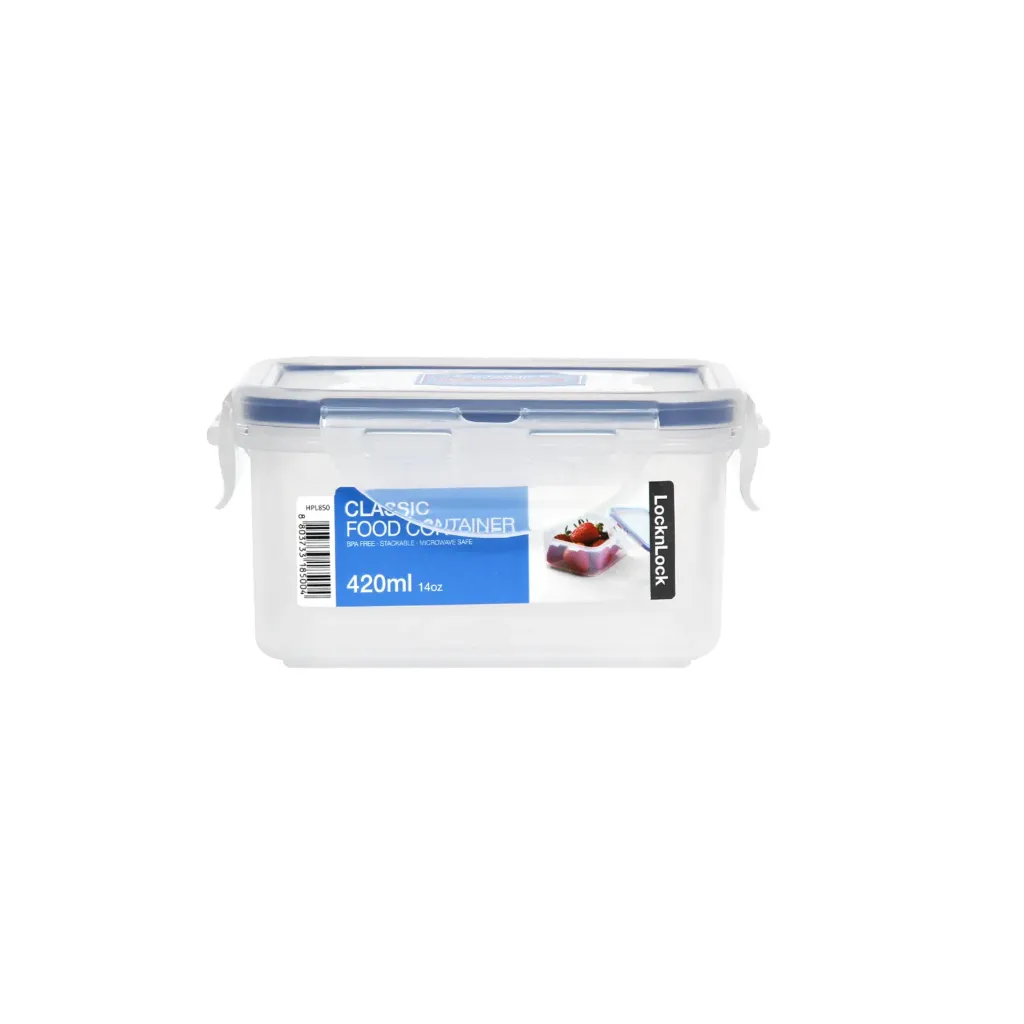 [HPL 850-N] L&L RECTANGLE FOOD CONTAINER 420ML