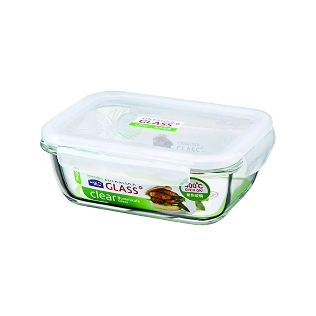[LNL-0070 LLG 430-N] L&L OVEN GLASS RECTANGLE W/ LID 730ML
