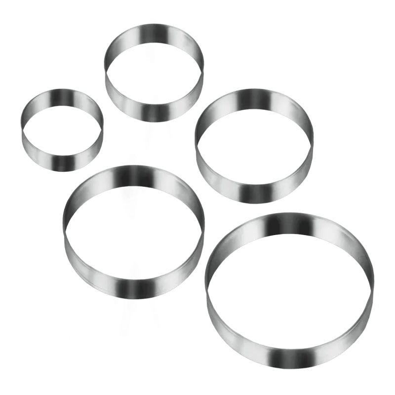 [252375-N] METALTEX 5 COOKIE CUTTERS CIRCLE