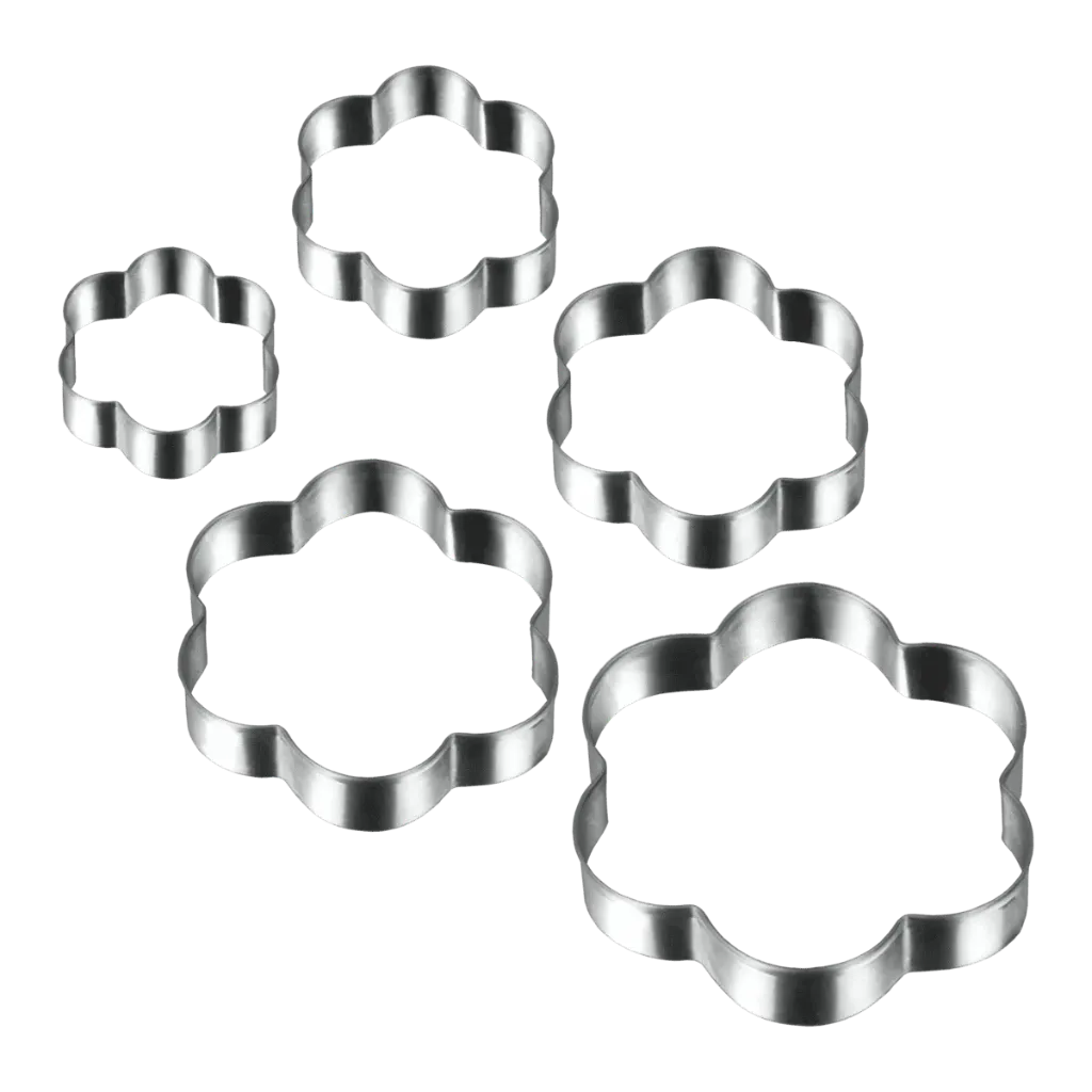 [252377-N] METALTEX 5 COOKIE CUTTERS FLOWERS