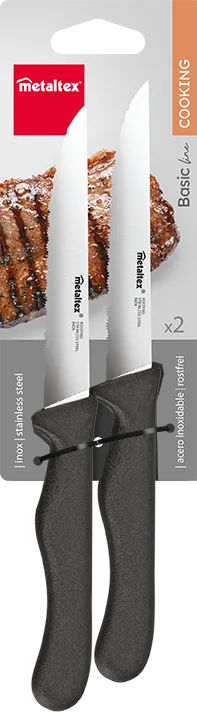 METALTEX 2 BASIC SET STEAK KNIVES 21CM