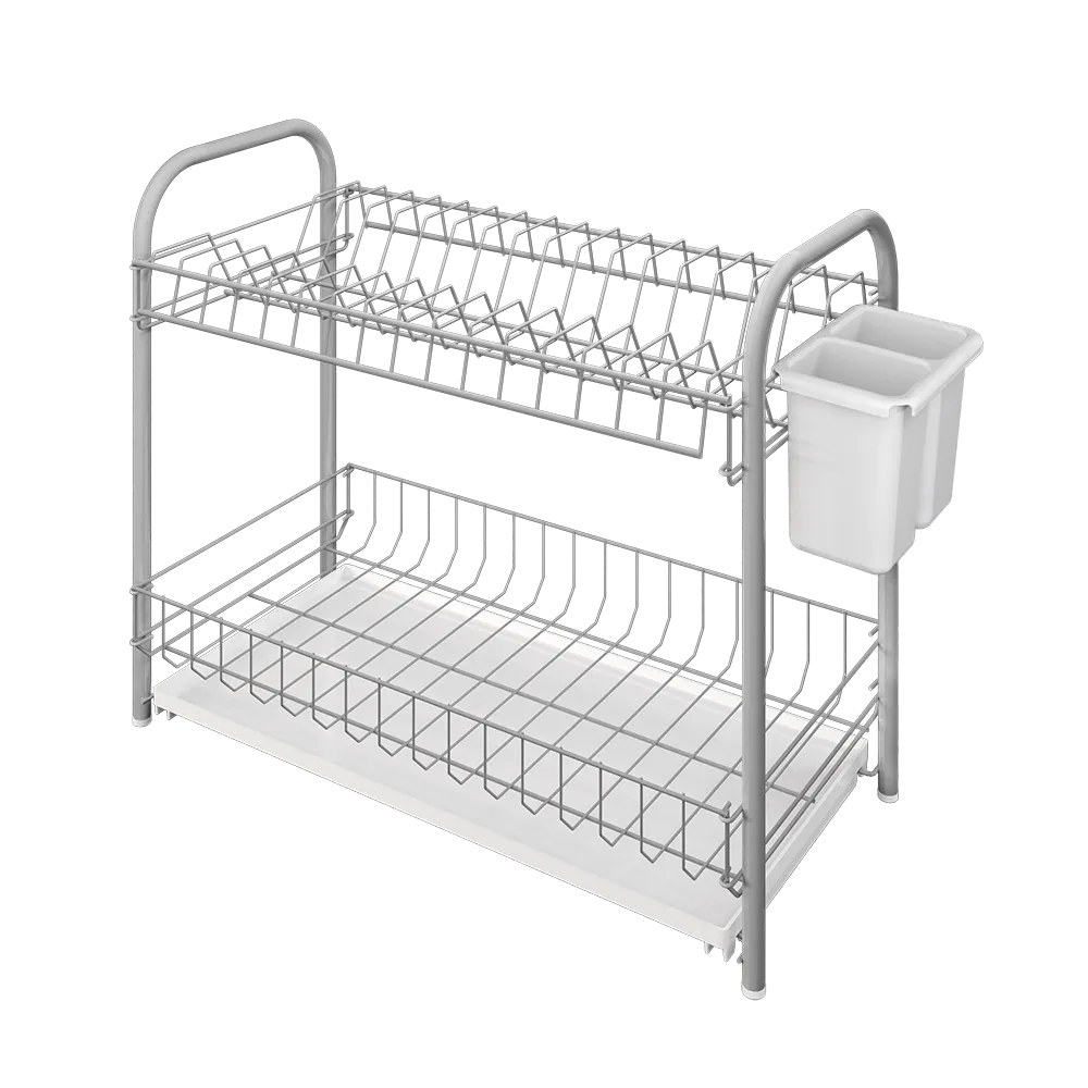 METALTEX DISH DRAINER 2-TIER DOUBLE TEX 5X23X37CM