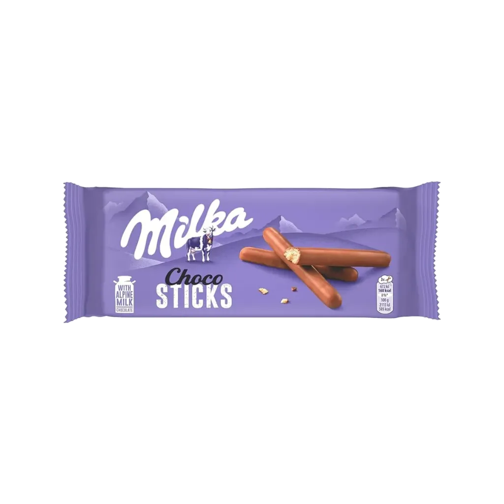 MILKA CHOCOLATE STICKS 112G