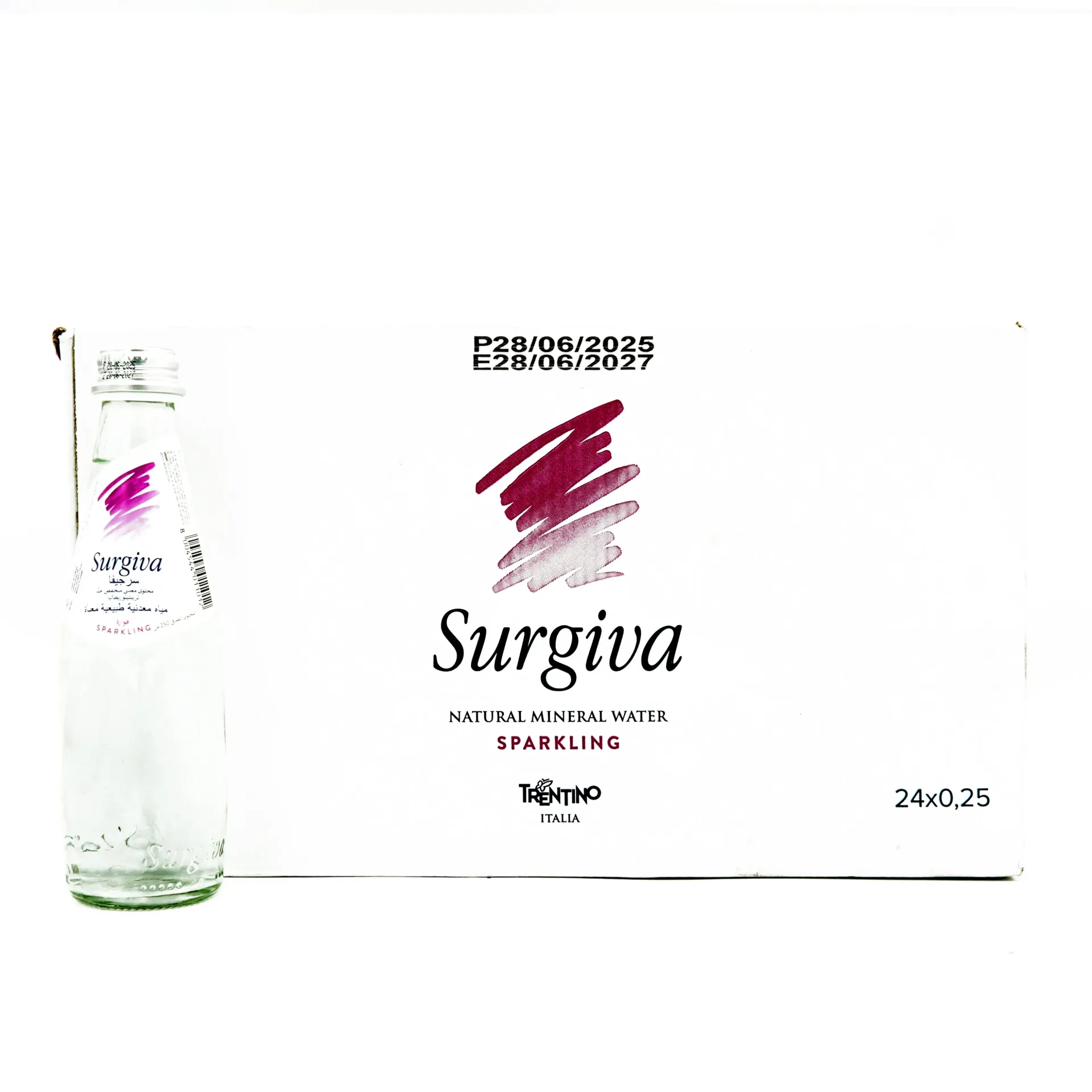 SURGIVA SPARKLING WATER GLASS 24X250ML