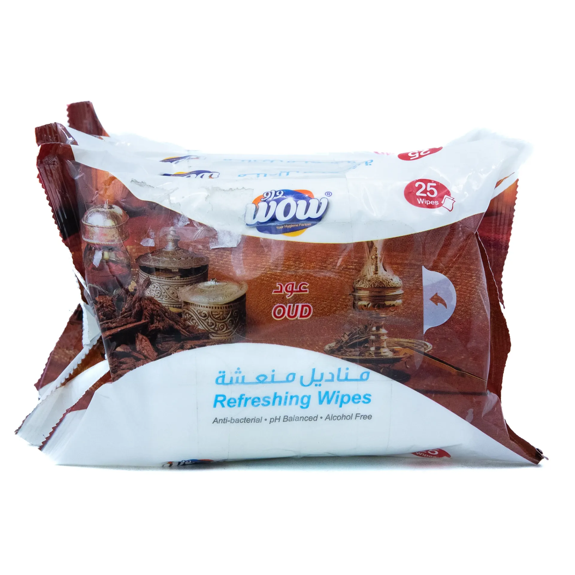 WOW REFRESHING WIPES OUD 4X25'S