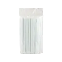 FALCON STRAW WHITE 200PCS-100622