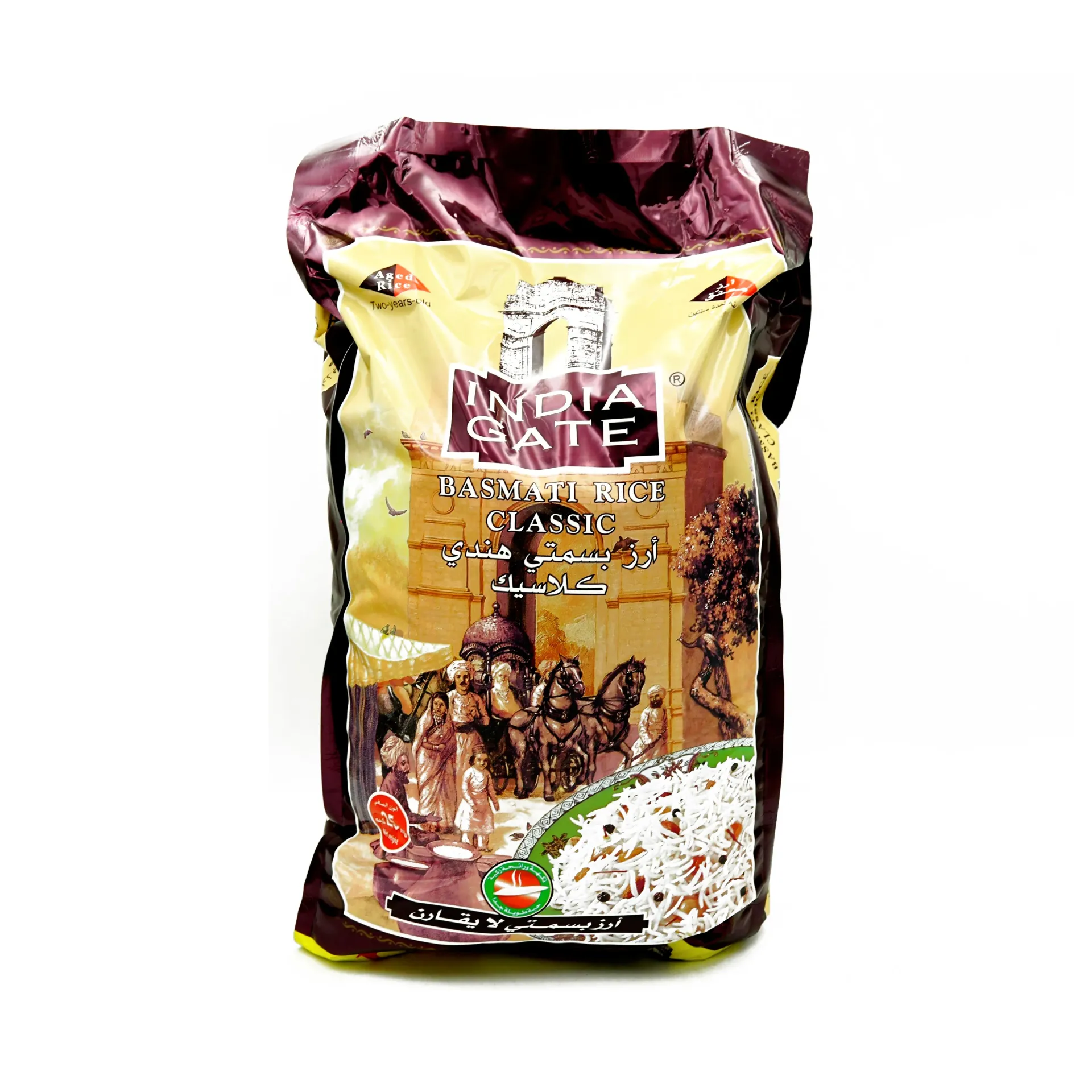 INDIA GATE BASMATI CLASSIC RICE 25KG /أرز بسمتي كلاسيك إنديان غيت 25 كجم - MBX