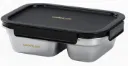 L&L STS RECTANGLE LUNCH BOX W/ DIVIDER 1L