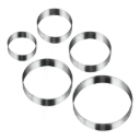 METALTEX 5 COOKIE CUTTERS CIRCLE