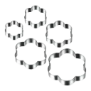 METALTEX 5 COOKIE CUTTERS FLOWERS