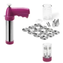 METALTEX COOKIE GUN AND ICING SET (5NOZZLES+12DISC)
