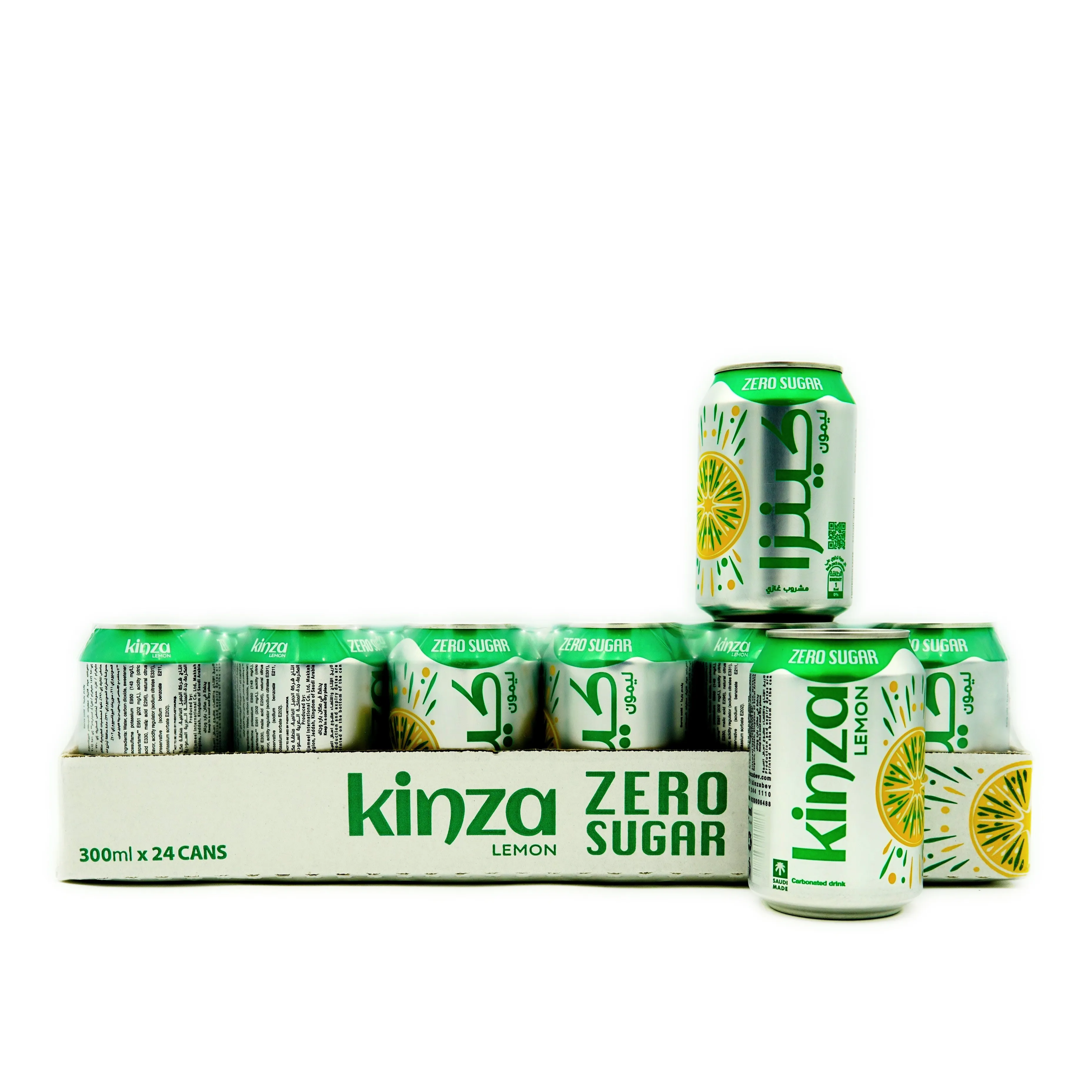 KINZA CARBONATED 24X300ML | كينزا غازية 24 × 300 مل