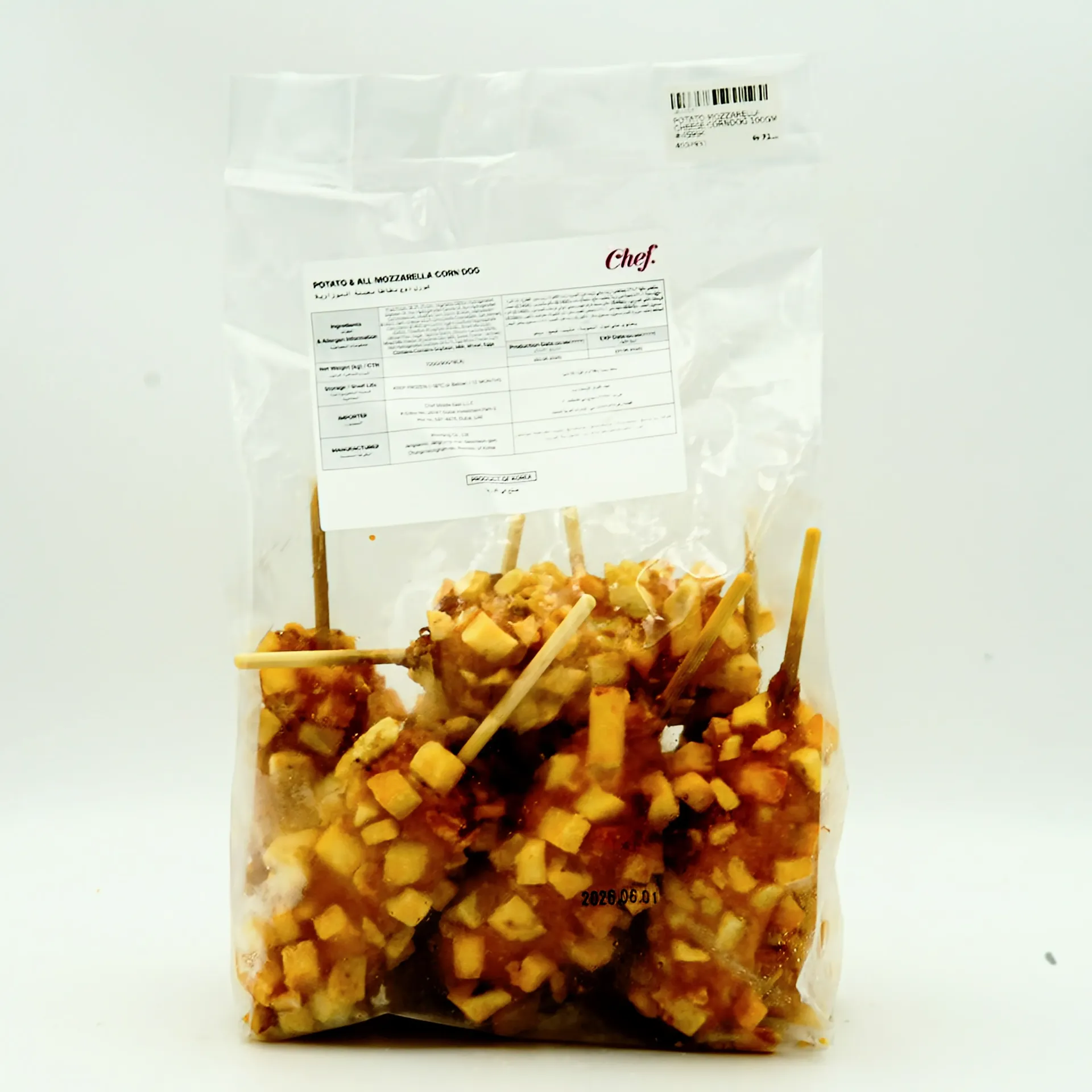 POTATO MOZZARELLA CHEESE CORNDOG 100G