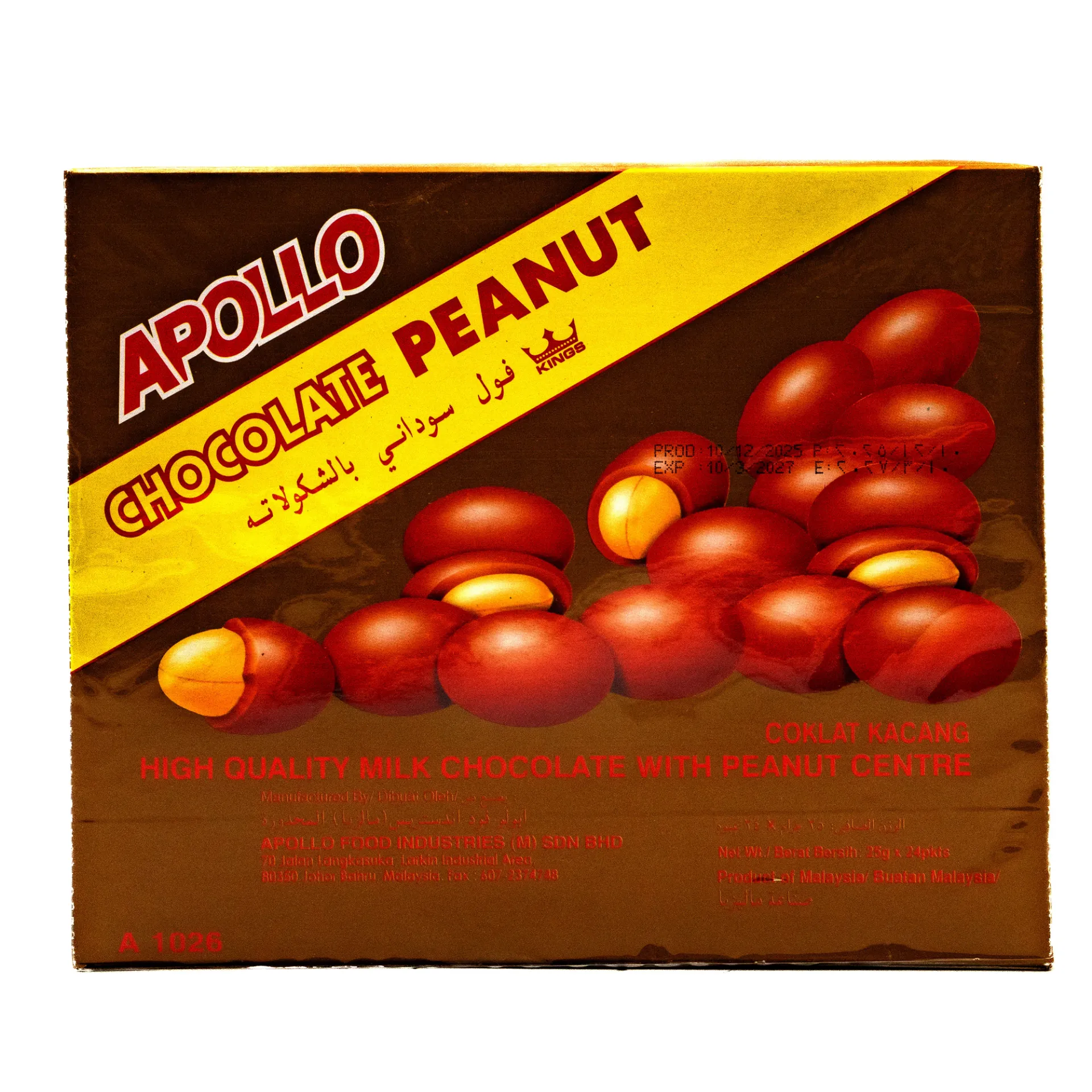 APOLLO KING CHOCO PEANUT 24X25G