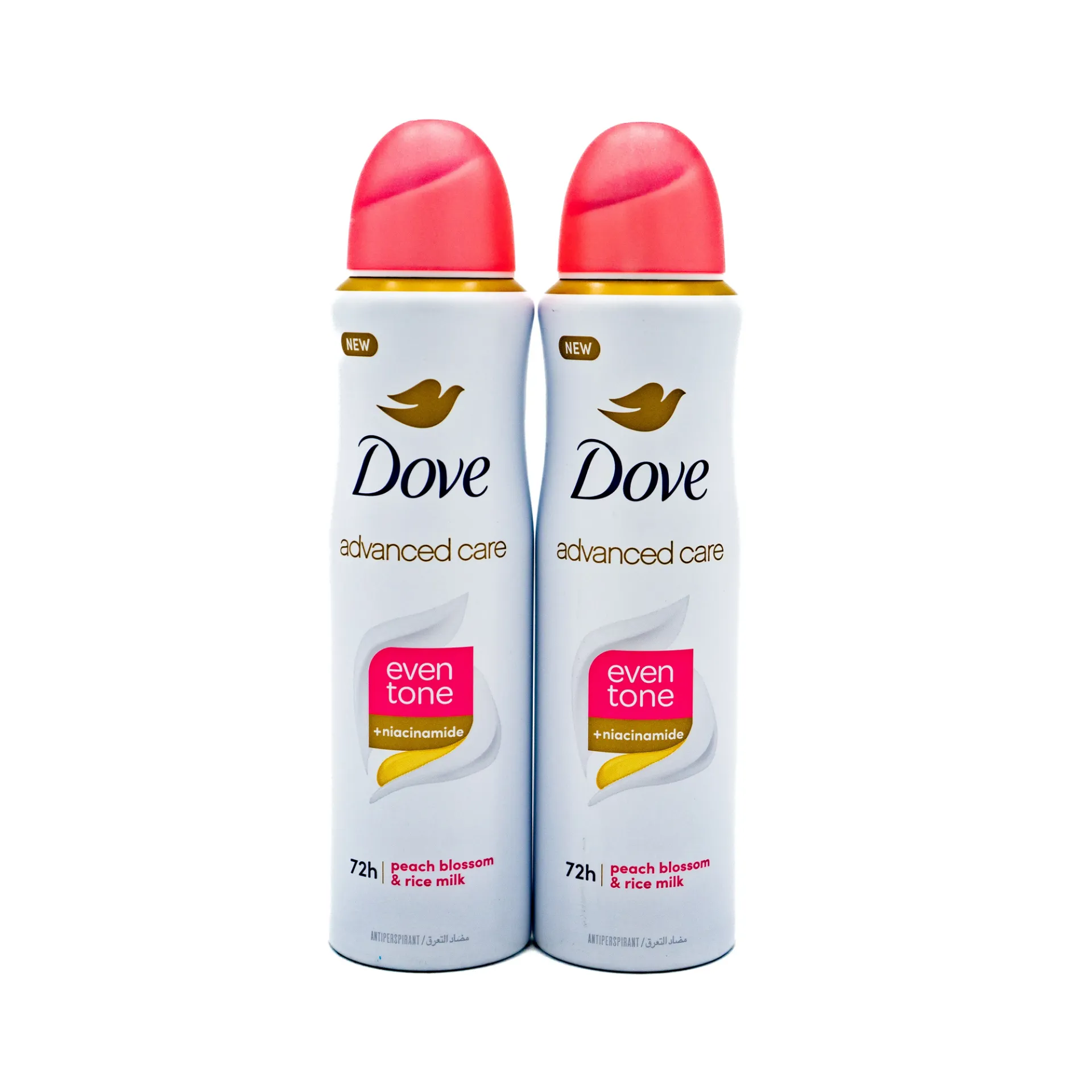 DOVE DEODORANT SPRAY 2X150ML