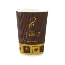 FALCON BROWN RIPPLE CUP 4X12OZ